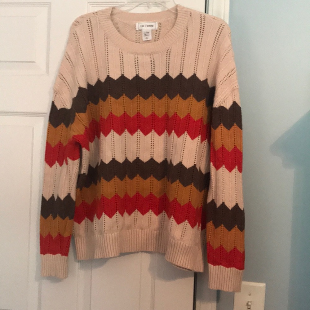 Color Striped Sweater
